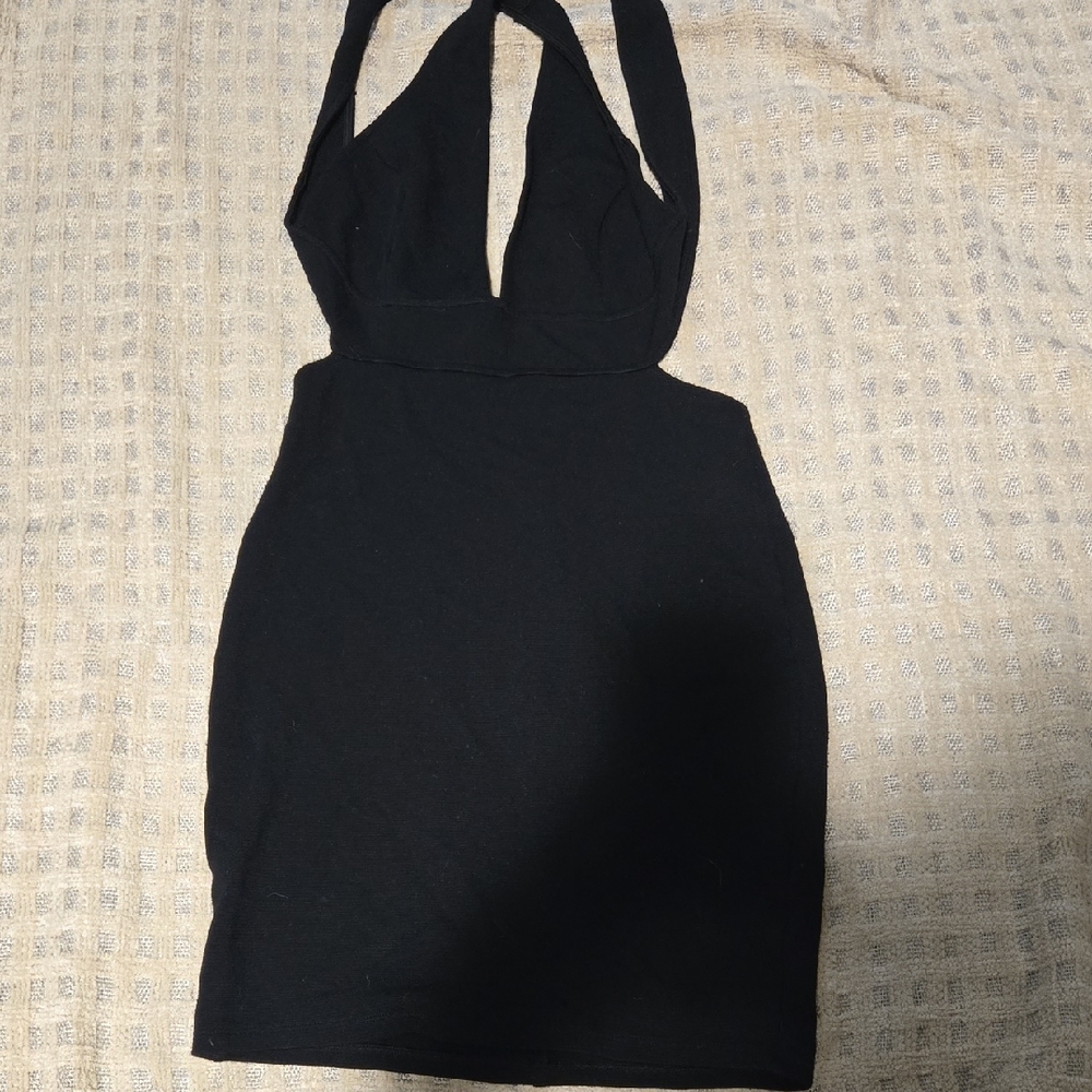 Chic Black Backless Dress